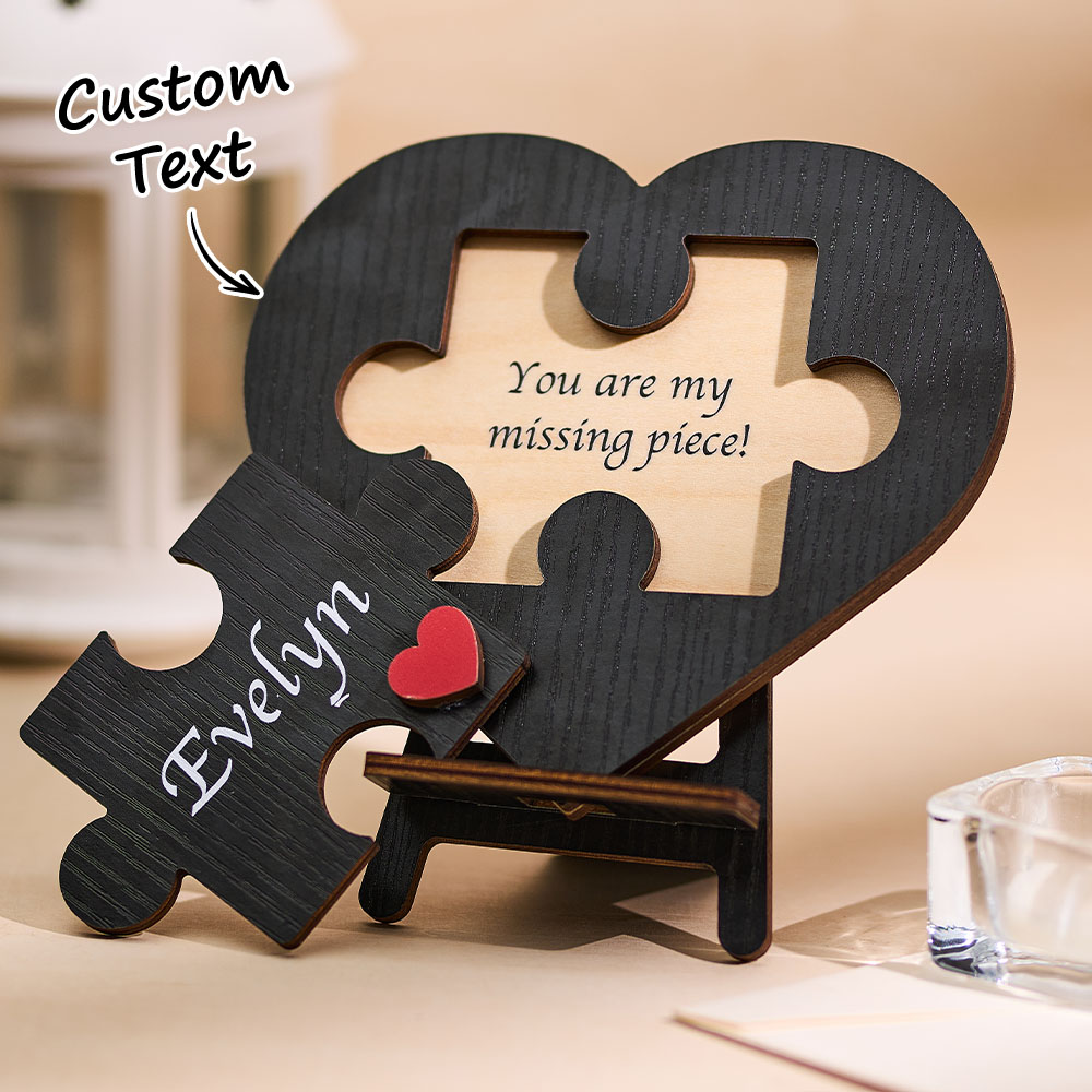 Puzzle Personalizzato Con Nome Di Puzzle D'amore Per Coppia, Regalo Di Anniversario Romantico Per Lui E Lei - soufeelit