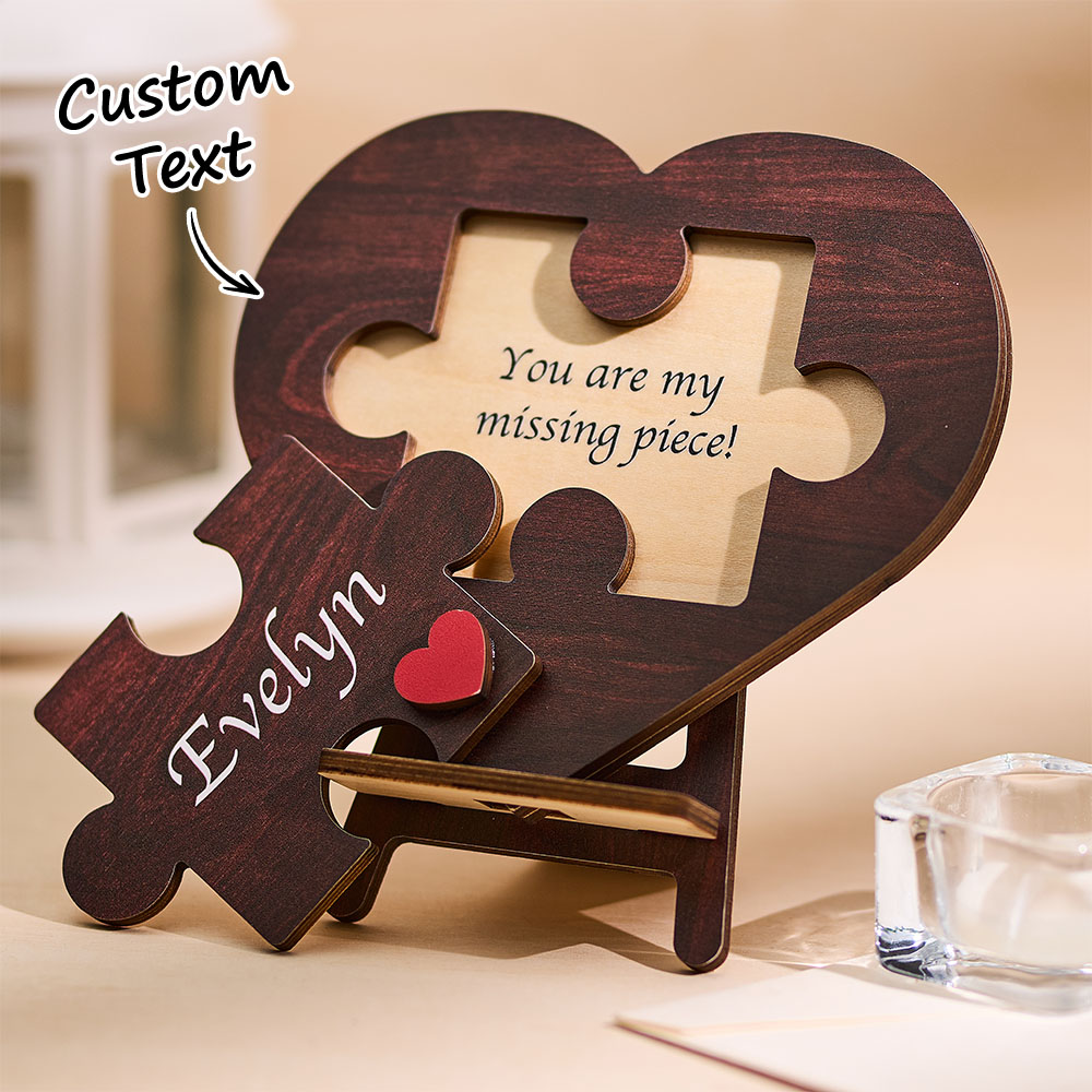 Puzzle Personalizzato Con Nome Di Puzzle D'amore Per Coppia, Regalo Di Anniversario Romantico Per Lui E Lei - soufeelit