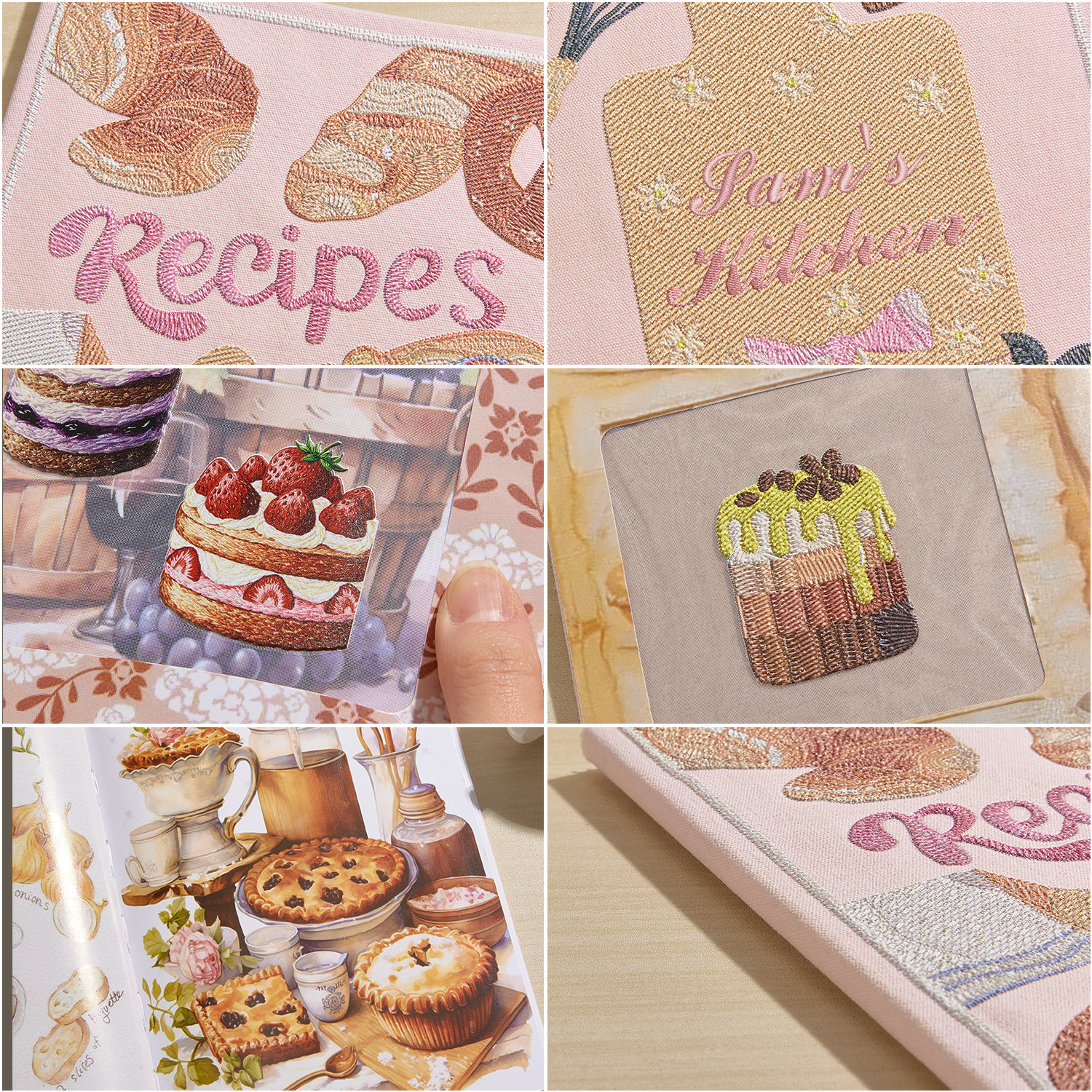 Ricettario Personalizzato, Quaderno Con Nome Ricamato, Regalo Per Gli Appassionati Di Cucina, Regalo Per La Moglie, Per La Mamma - soufeelit