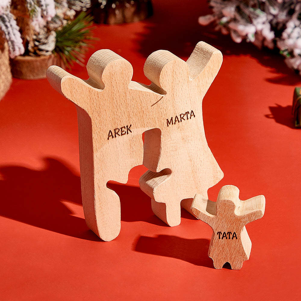 Decorazioni Personalizzate Per Puzzle In Legno Per Famiglie, Regali Con Nome Personalizzato Per Ogni Occasione - soufeelit