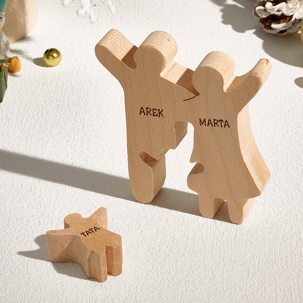Decorazioni Personalizzate Per Puzzle In Legno Per Famiglie, Regali Con Nome Personalizzato Per Ogni Occasione - soufeelit