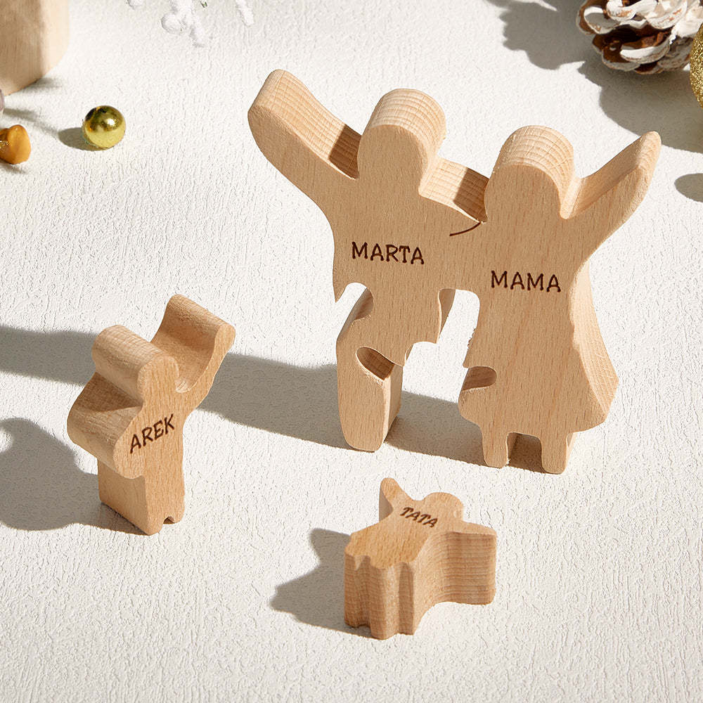 Decorazioni Personalizzate Per Puzzle In Legno Per Famiglie, Regali Con Nome Personalizzato Per Ogni Occasione - soufeelit