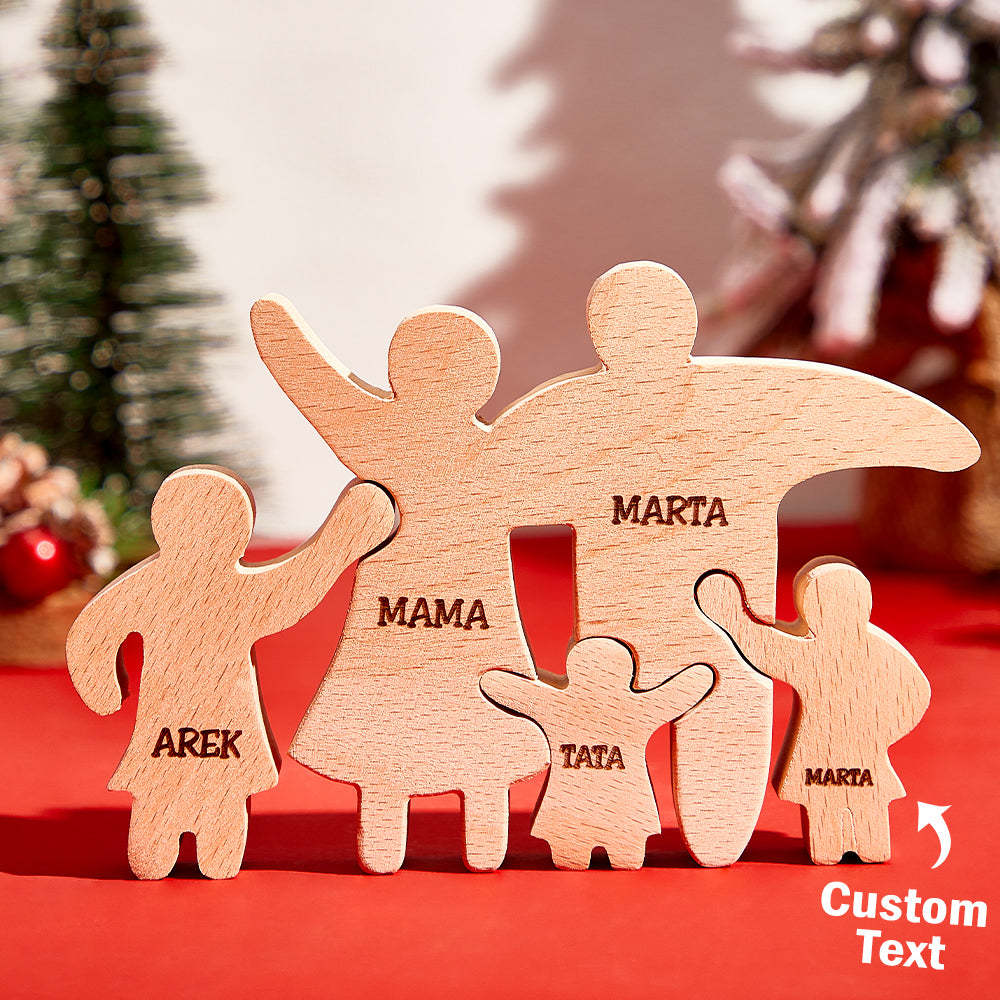 Decorazioni Personalizzate Per Puzzle In Legno Per Famiglie, Regali Con Nome Personalizzato Per Ogni Occasione - soufeelit