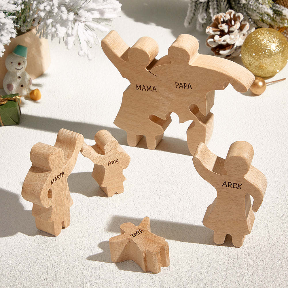 Decorazioni Personalizzate Per Puzzle In Legno Per Famiglie, Regali Con Nome Personalizzato Per Ogni Occasione - soufeelit