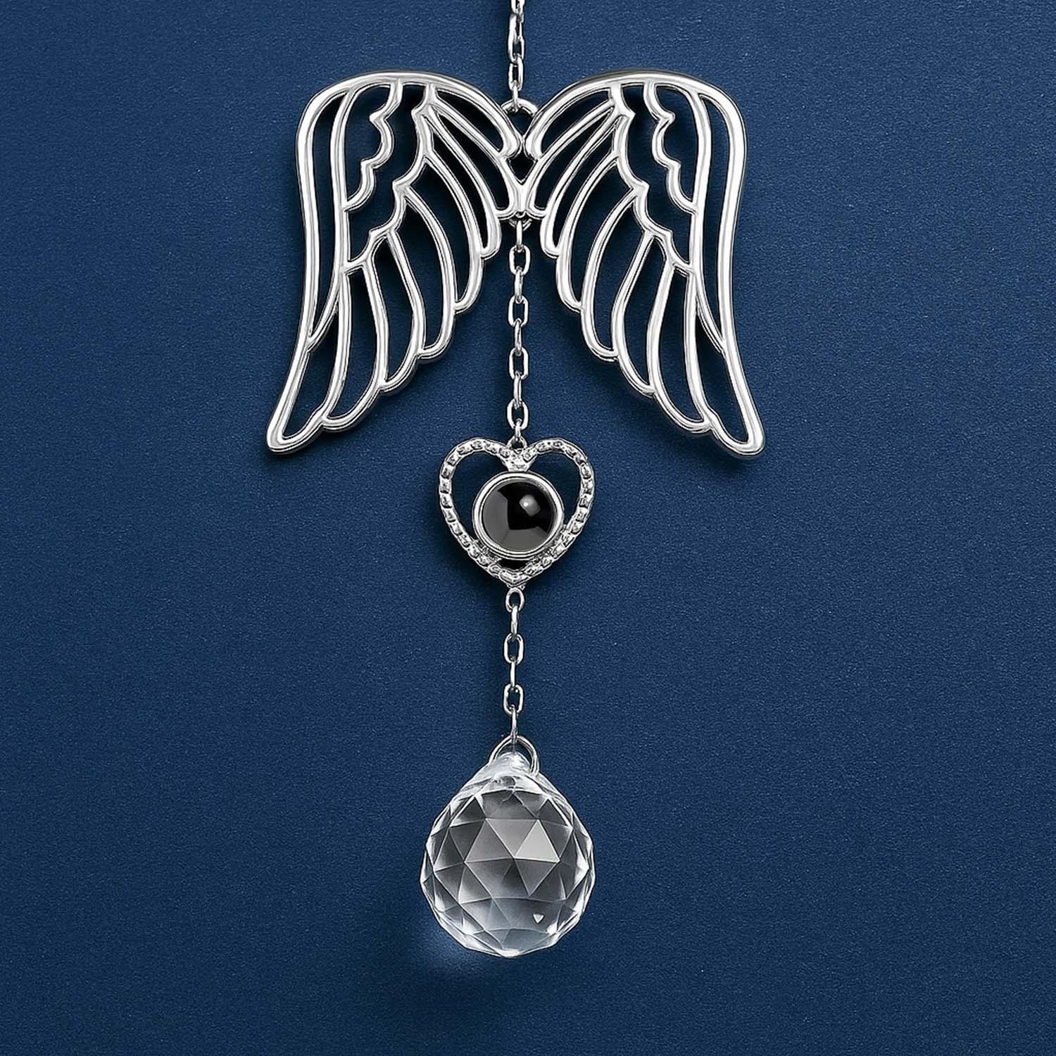 Proiezione Di Foto Di Un Angelo Custode Personalizzato, Ornamenti Per Auto, Regalo Commemorativo