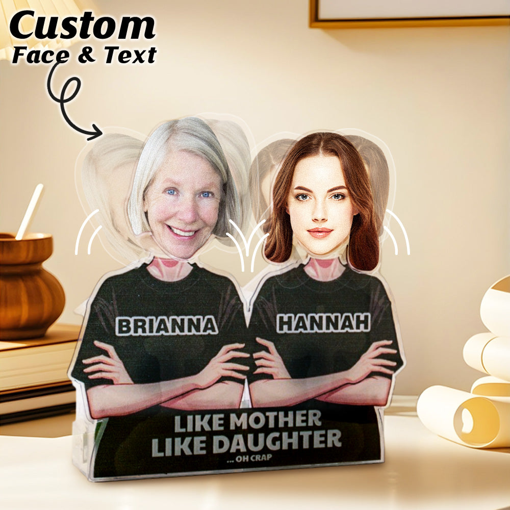 Regalo Personalizzato Con Testa Che Scuote Il Viso Per Papà E Mamma - soufeelit