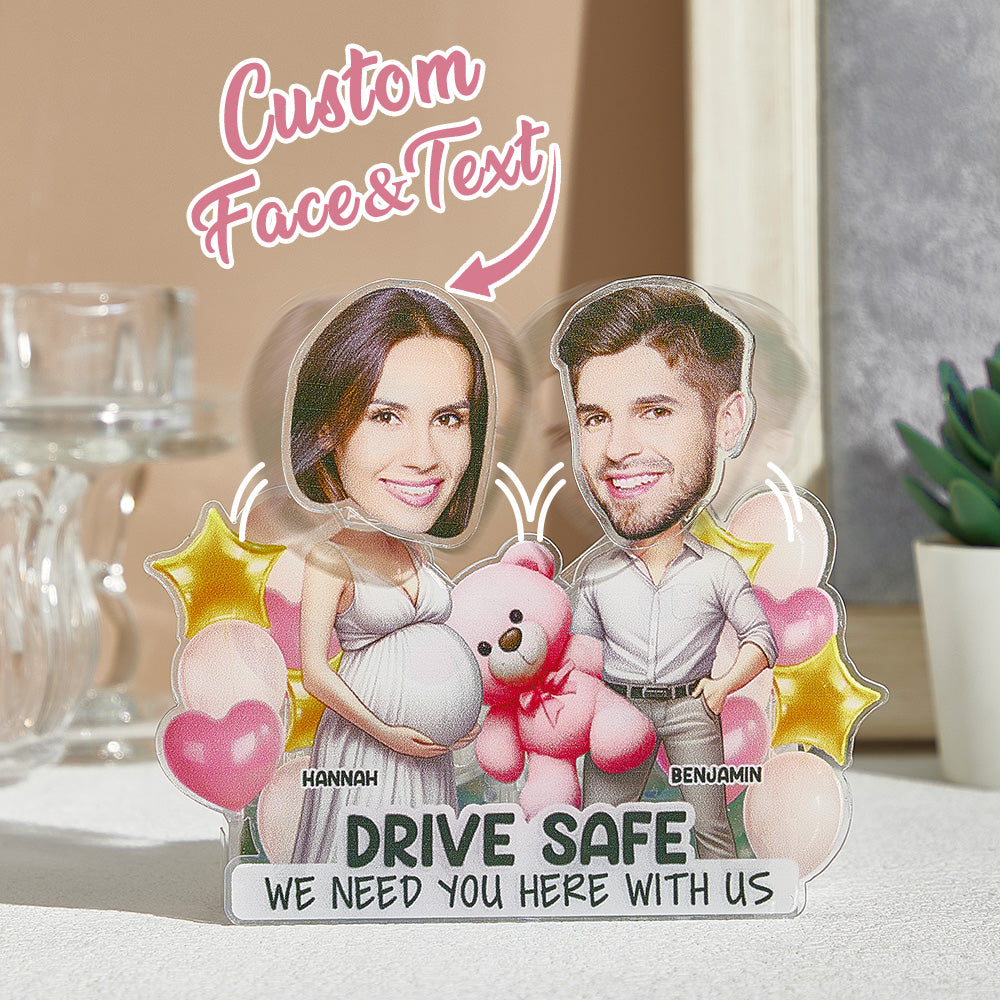 Regalo Personalizzato Per Coppia Sicura Face Drive Che Scuote La Testa In Piedi - soufeelit