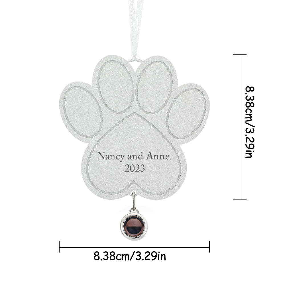 Ornamento Di Proiezione Personalizzato Regali Personalizzati Per Ornamenti Per Zampe Con Foto Per Gli Amanti Degli Animali Domestici - soufeelit