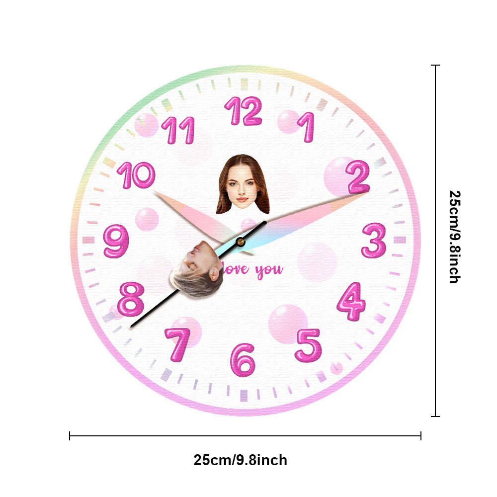Orologio Con Quadrante Personalizzato Bacia La Mia Ragazza Tutto Il Tempo Testo Personalizzato - soufeelit