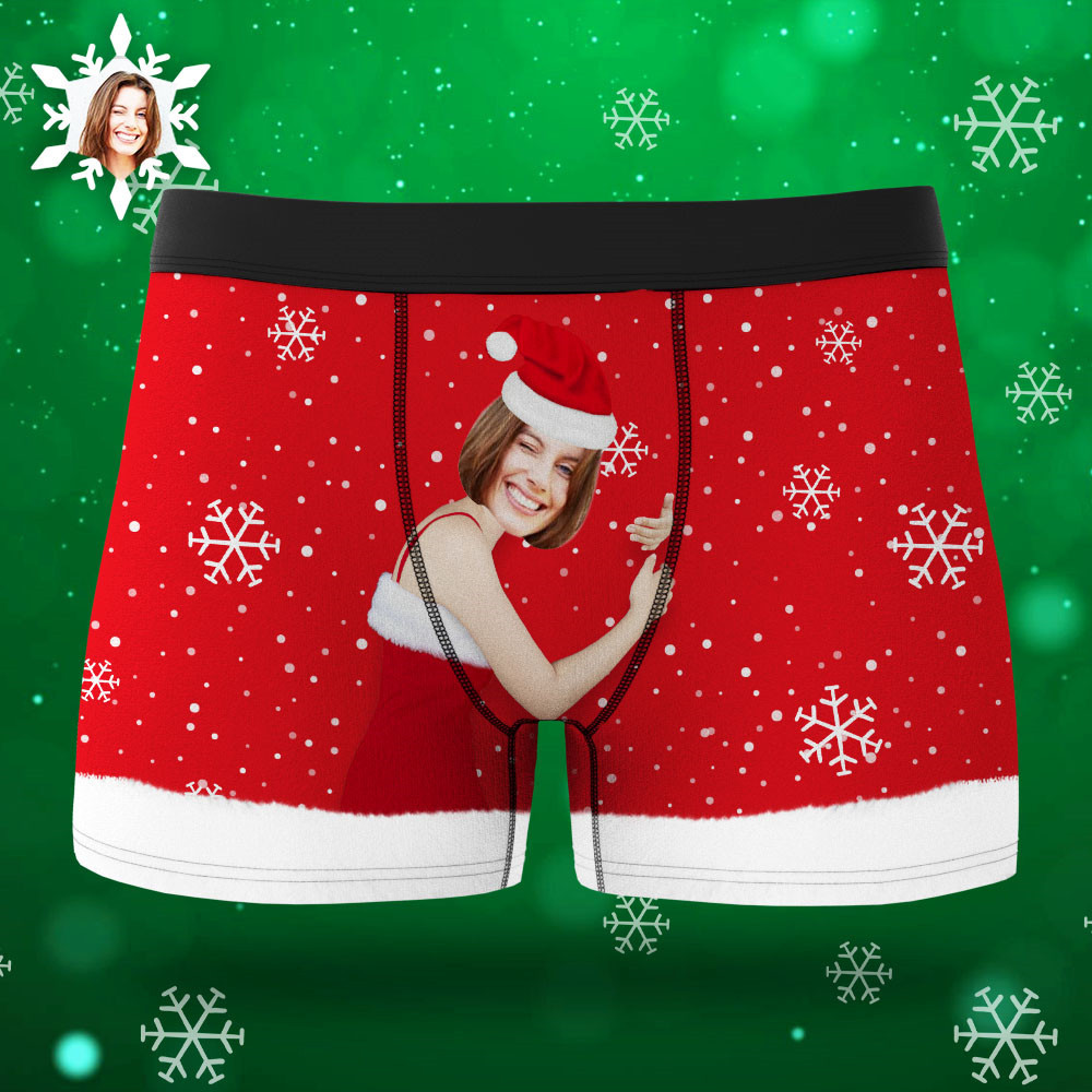 Viso Personalizzato Intimo Natalizio Da Uomo Boxer Viso Sul Corpo Regalo Di Natale Regalo Vista Ar - soufeelit