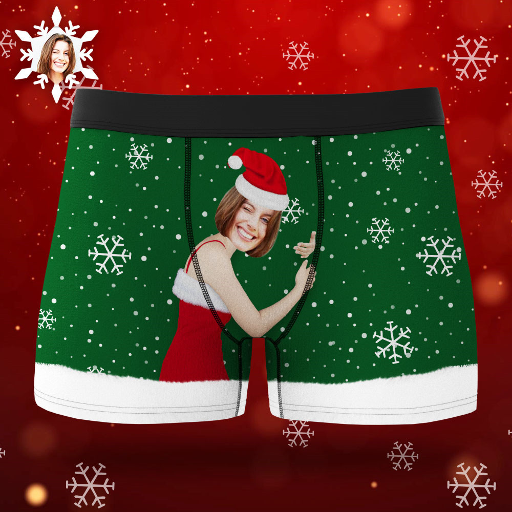 Viso Personalizzato Intimo Natalizio Da Uomo Boxer Viso Sul Corpo Regalo Di Natale Regalo Vista Ar - soufeelit