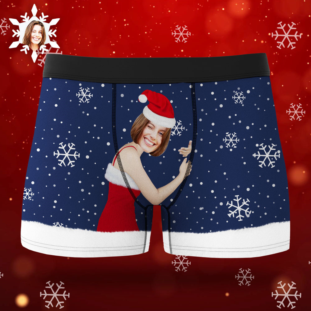 Viso Personalizzato Intimo Natalizio Da Uomo Boxer Viso Sul Corpo Regalo Di Natale Regalo Vista Ar - soufeelit