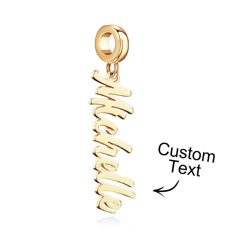 Ciondolo Con Nome Personalizzato Perlina Con Nome Personalizzato Ciondolo Con Targhetta Regalo Con Perline Per Regali Con Ciondolo Da Donna - soufeelit