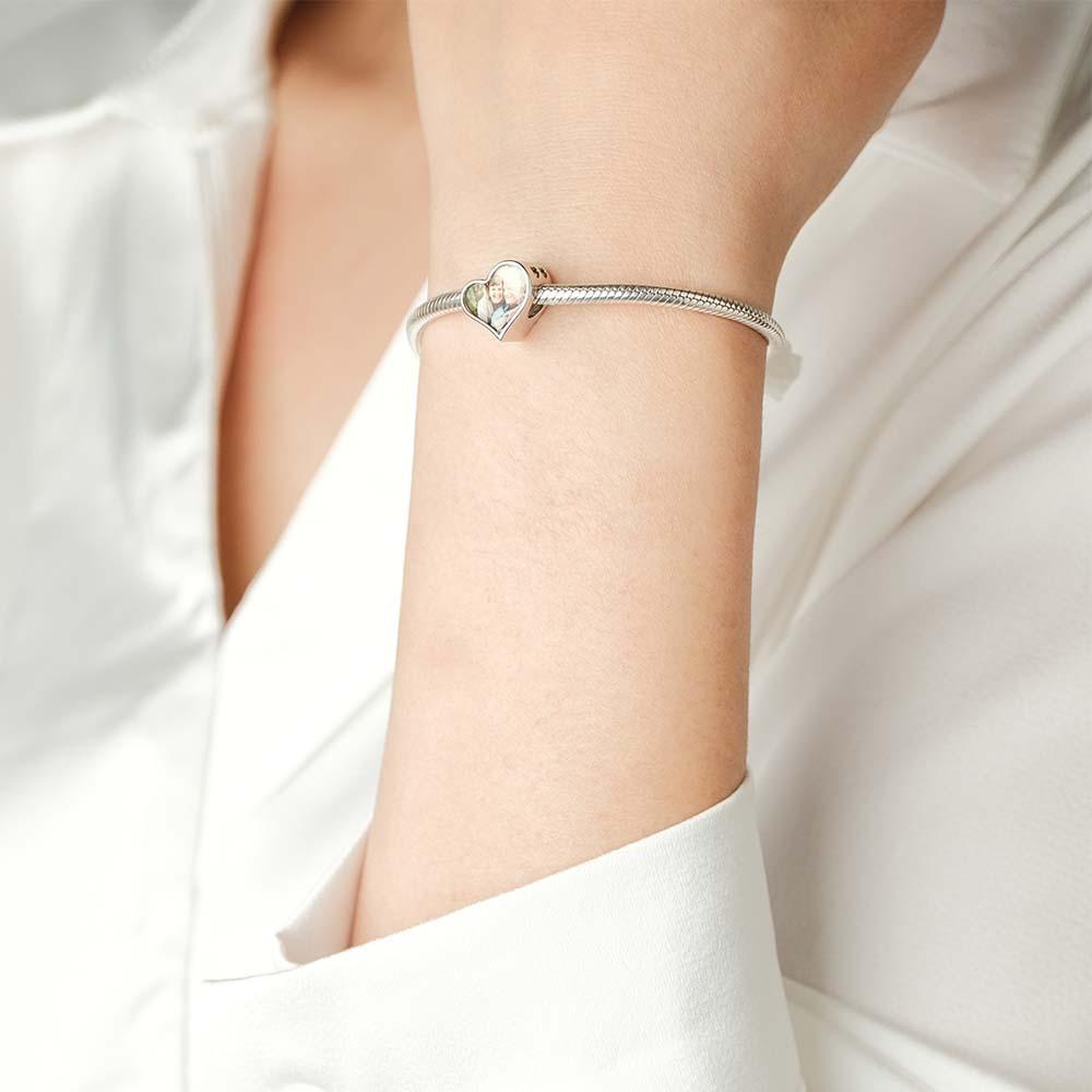 Ciondolo Con Foto Personalizzato, Ciondolo Con Incisione A Forma Di Cuore, Regalo Per Donne E Ragazze - soufeelit