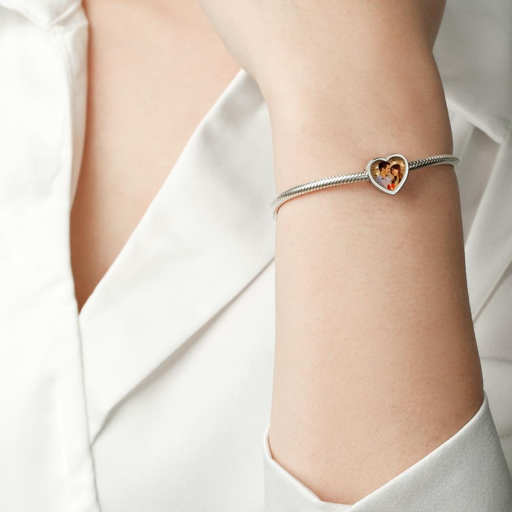 Gioielli Con Ciondolo Con Pietra Portafortuna Incisa Personalizzata Con Ciondolo A Forma Di Cuore Con Foto Personalizzata - soufeelit