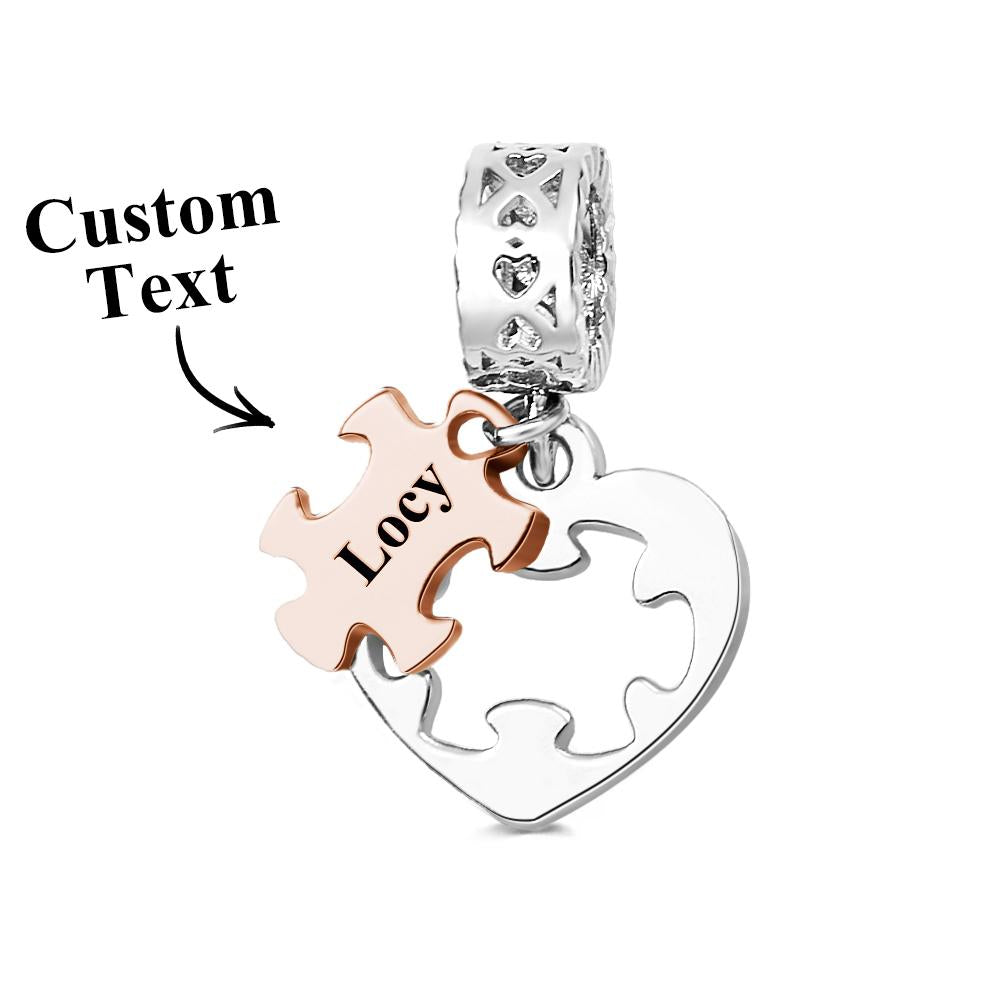 Regalo Creativo Con Ciondolo Inciso Personalizzato, Puzzle D'amore - soufeelit