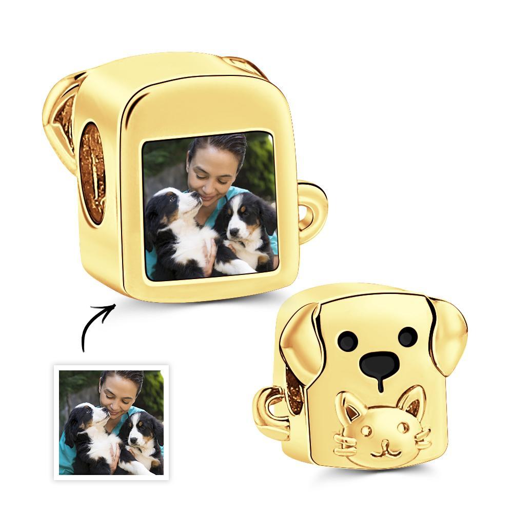 Ciondolo fotografico personalizzato con pane per cuccioli, simpatico regalo per animali domestici - soufeelit