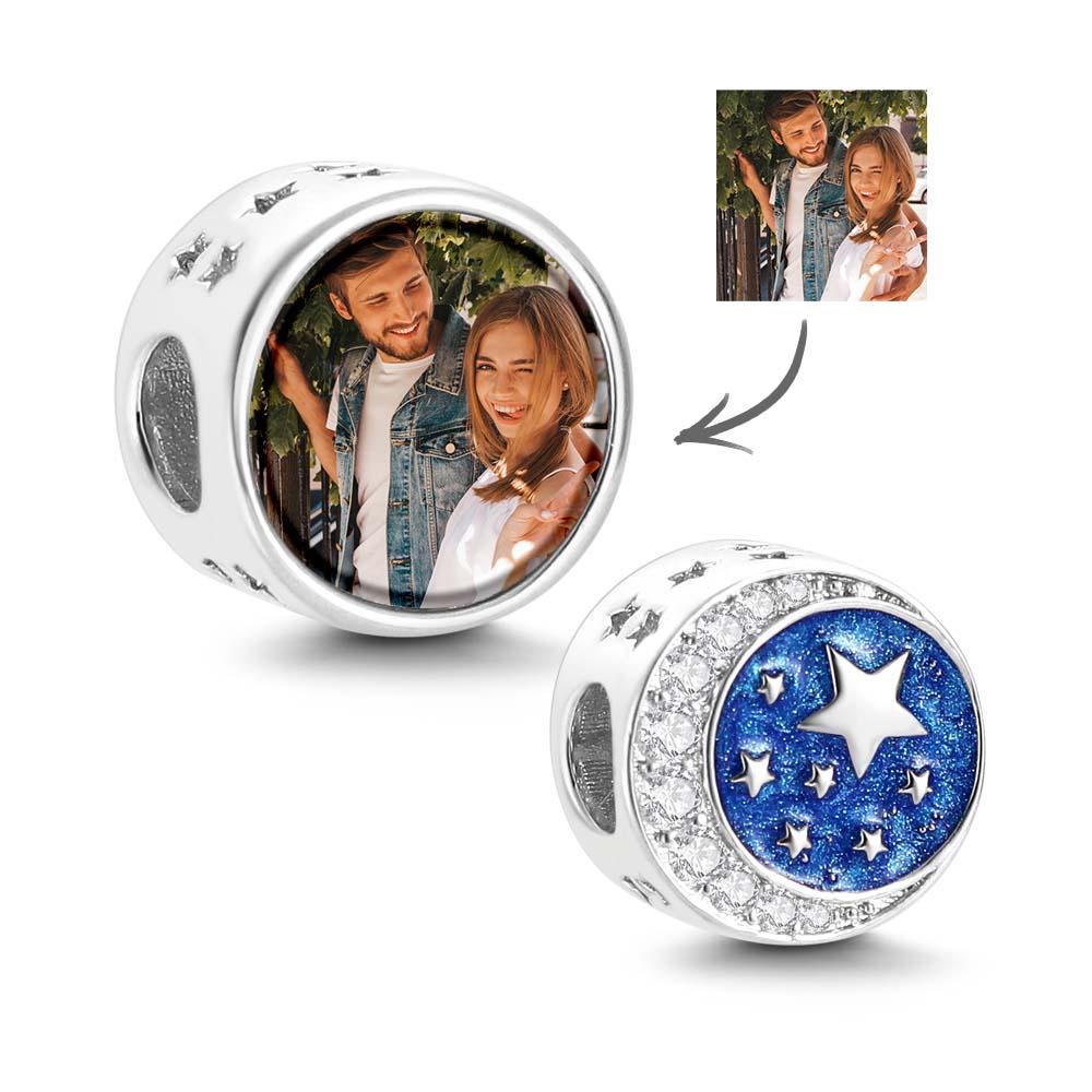 Regalo Creativo Per Coppia Con Ciondolo Fotografico Personalizzato, Cielo Stellato - soufeelit