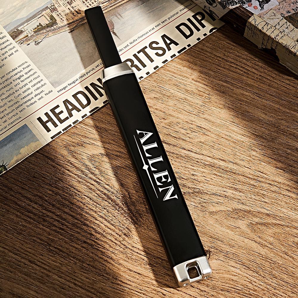 Accendino Elettrico Ricaricabile Accendino Portatile Personalizzato Con Usb Personalizza Con Testo Immagine Accendifuoco Da Campeggio Senza Gas E Butano - soufeelit