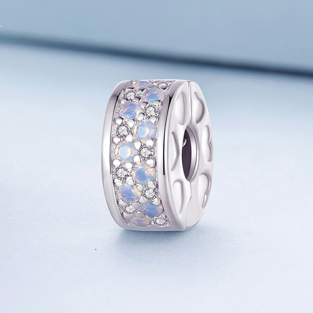 pink fantasy stopper charm spacer charm 925 sterling silver dp109