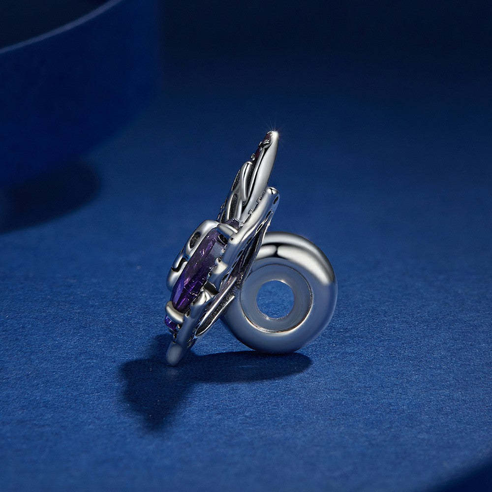 ciondolo con tappo a forma di farfalla con teschio, ciondolo distanziatore in argento sterling 925 dp112