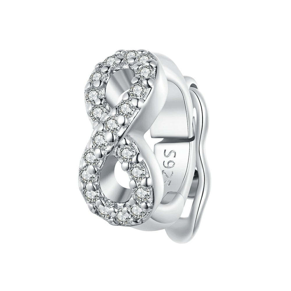 ciondolo con tappo infinito ciondolo distanziatore in argento sterling 925 dp118