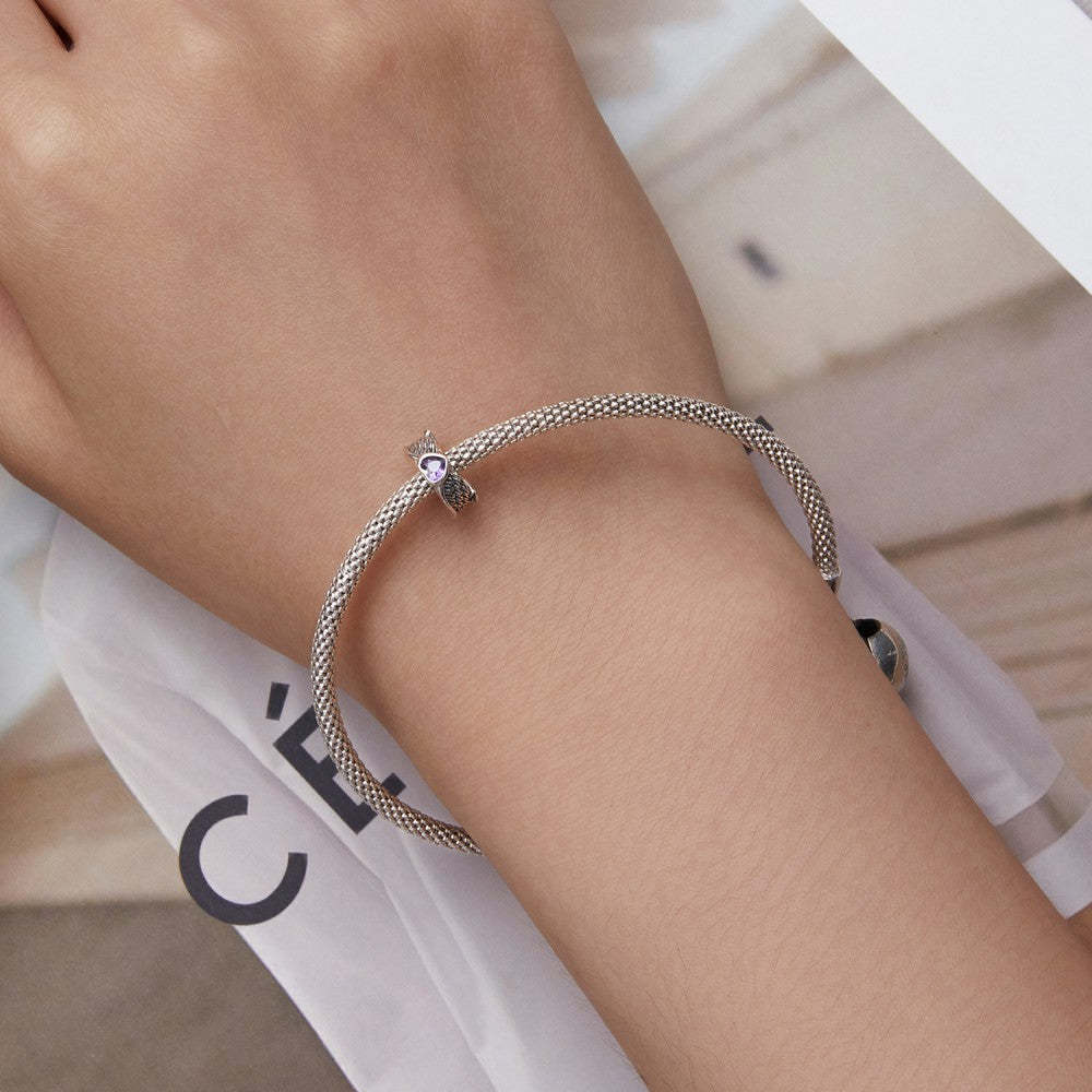 Ciondolo con tappo dei guardiani del cuore, con distanziatore, in argento sterling 925 dp146