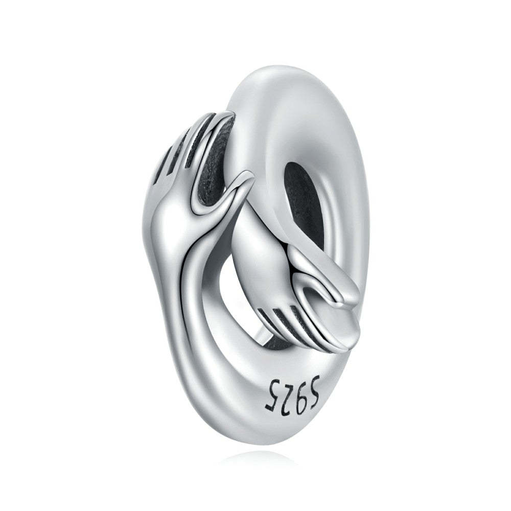 ciondolo con tappo abbracciare ciondolo con distanziatore in argento sterling 925 dp150