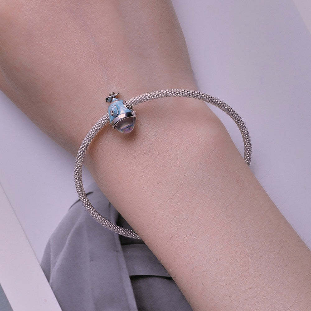 ciondolo in smalto sottomarino in argento sterling 925 dy1348