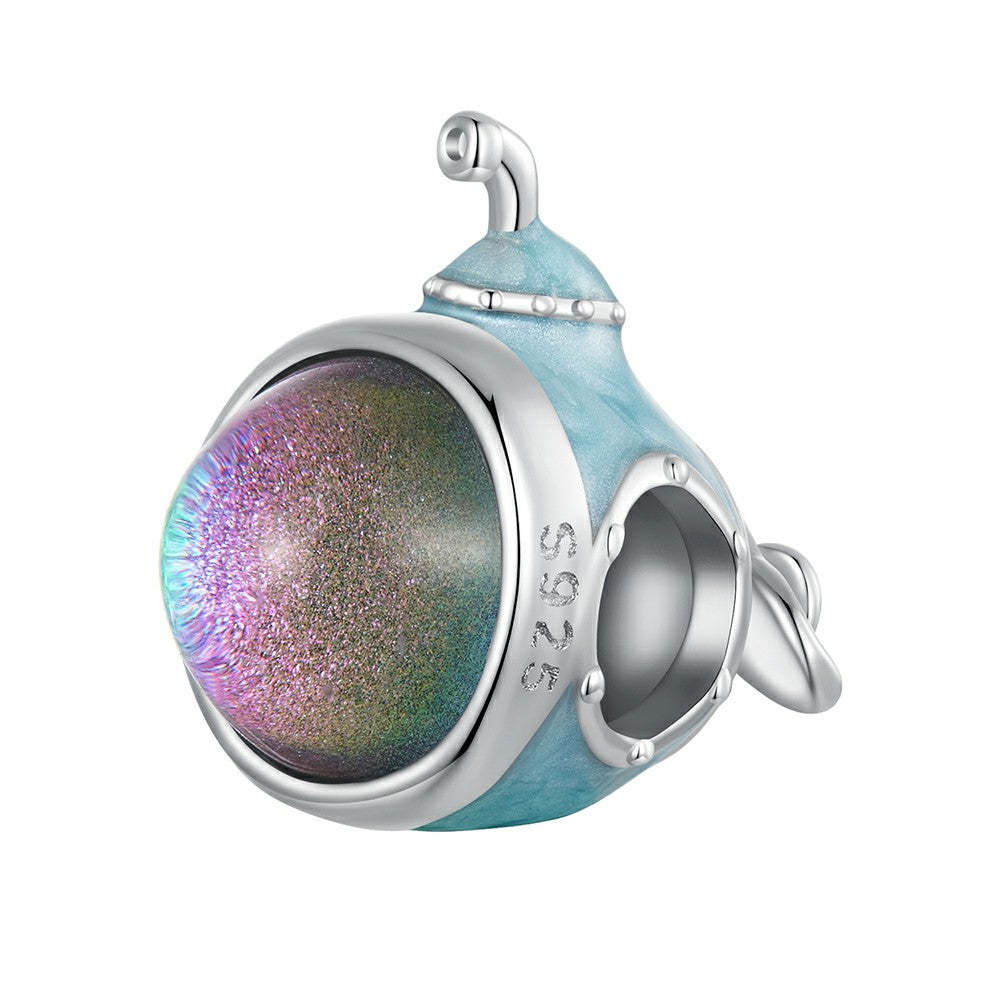 ciondolo in smalto sottomarino in argento sterling 925 dy1348
