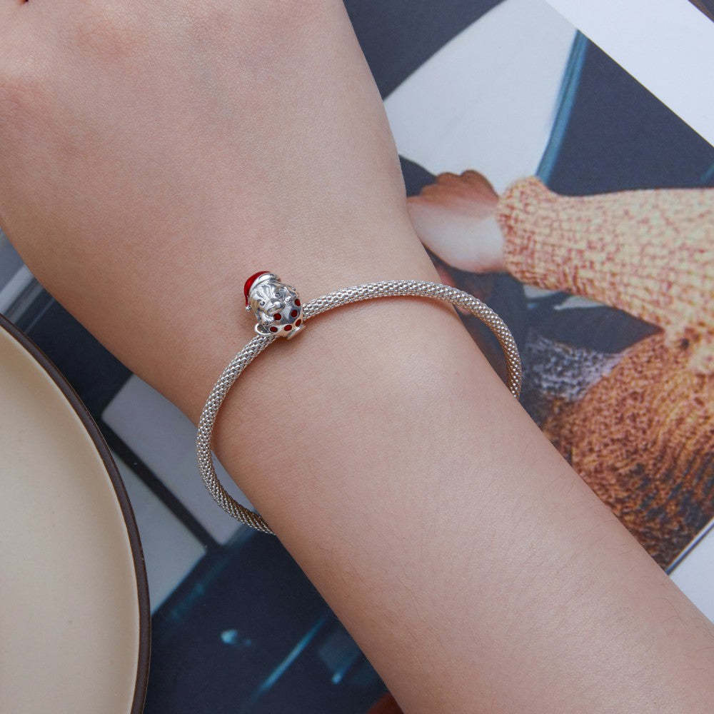 Ciondolo smaltato a forma di tazza da tè, regalo in argento sterling 925 per gli amanti degli animali dy1369