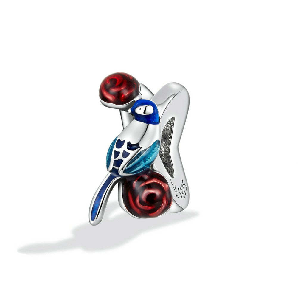 ciondolo in smalto risveglio di insetti in argento sterling 925 dy1408
