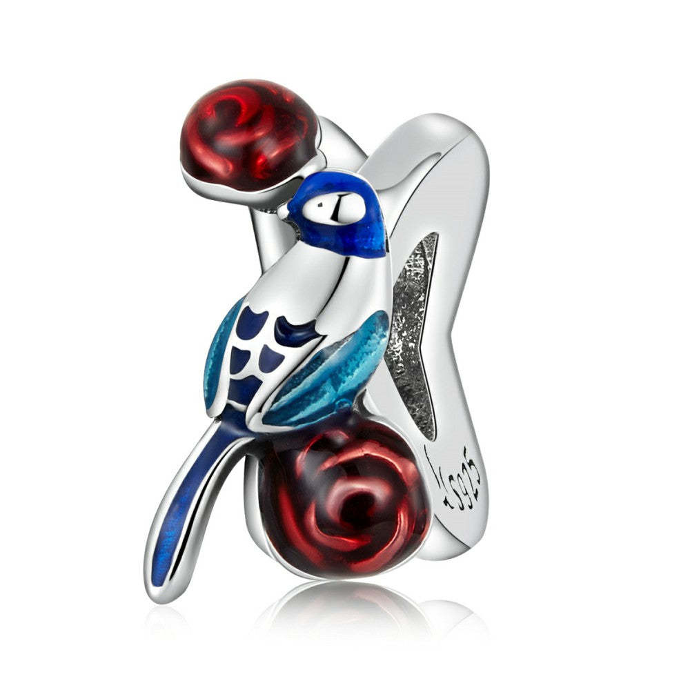 ciondolo in smalto risveglio di insetti in argento sterling 925 dy1408