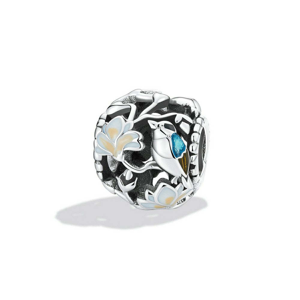 Ciondolo smaltato equinozio di primavera in argento sterling 925 dy1409