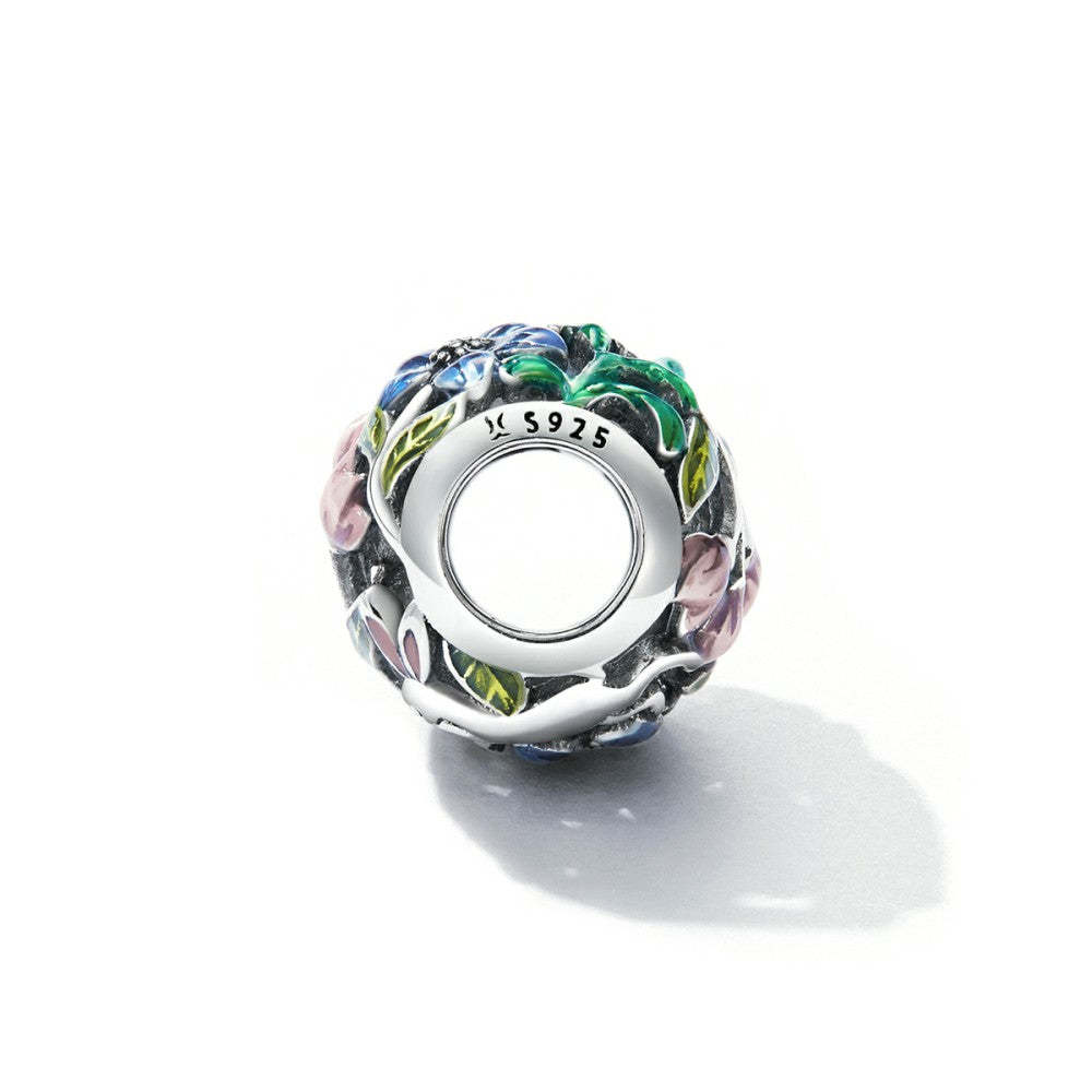 Ciondolo smaltato Jungle Secrets in argento sterling 925 dy1413