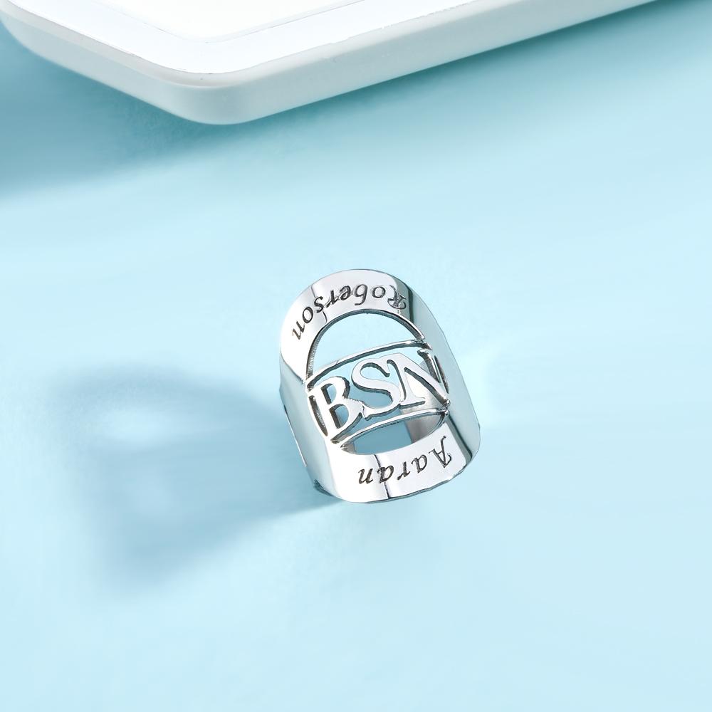 Etichetta Con Nome Stetoscopio Con Nome Scavato Regolabile Per Il Medico - soufeelit