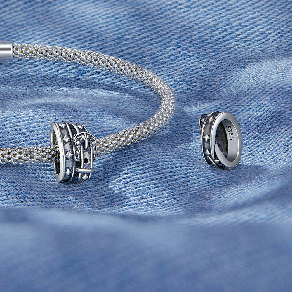 ciondolo per cintura vintage in argento sterling 925 fj1425
