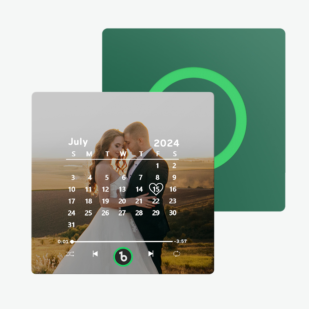 Magnete Da Frigorifero Con Musica Personalizzata Nuovo Aggiornamento 4.0 Con Cornice Colorata Calamita Da Frigorifero Con Calendario Personalizzato Con Regalo Di Nozze Con Foto - soufeelit