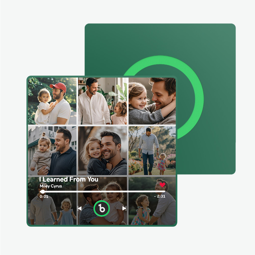 Magnete Da Frigorifero Con Musica Personalizzata E Foto Con Cornice Colorata Adesivo Fotografico Da Parete Con Musica Movimento Musicale Riproducibile Regalo Per Coppia Nuovo Aggiornamento 4.0 Regalo Per Papà - soufeelit