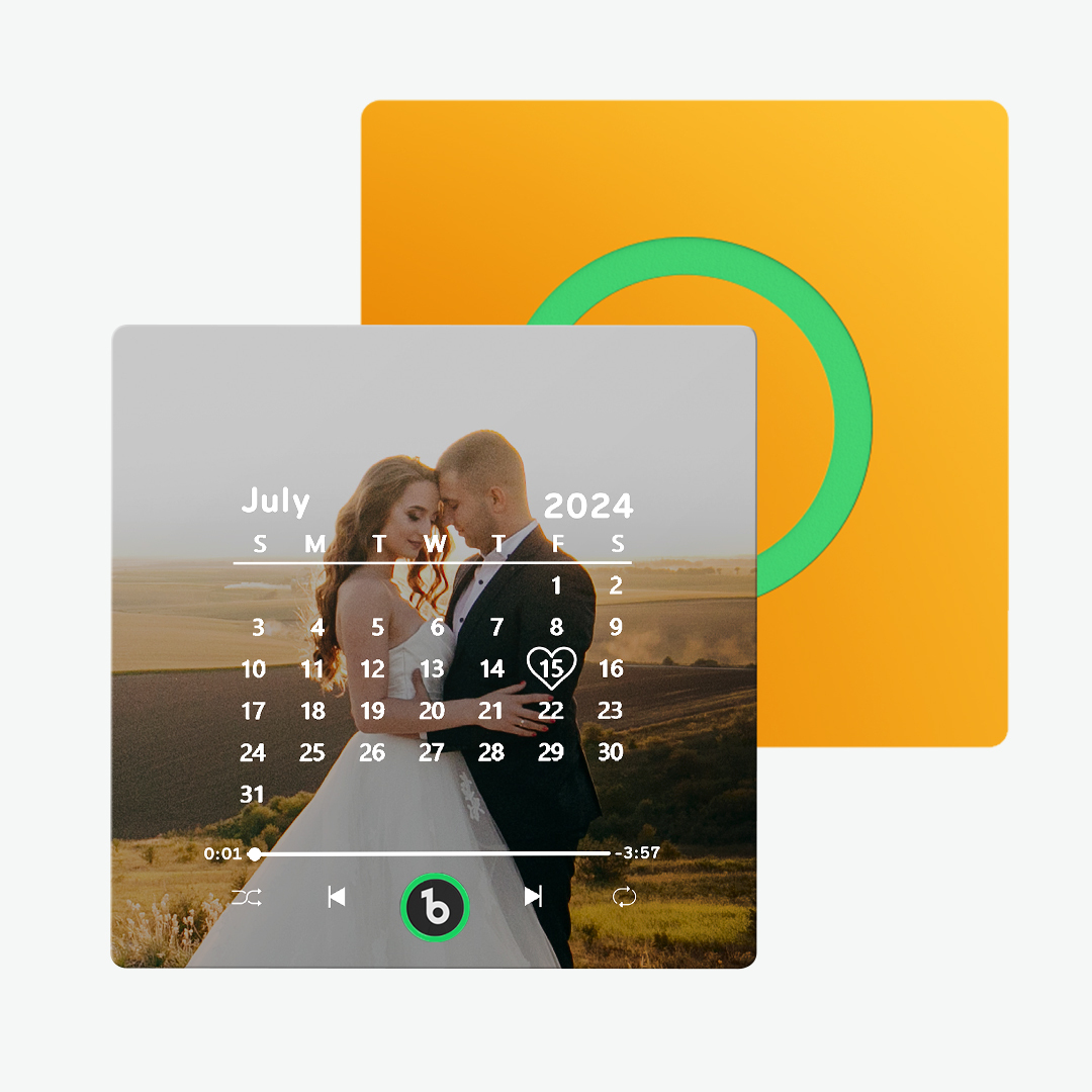 Magnete Da Frigorifero Con Musica Personalizzata Nuovo Aggiornamento 4.0 Con Cornice Colorata Calamita Da Frigorifero Con Calendario Personalizzato Con Regalo Di Nozze Con Foto - soufeelit