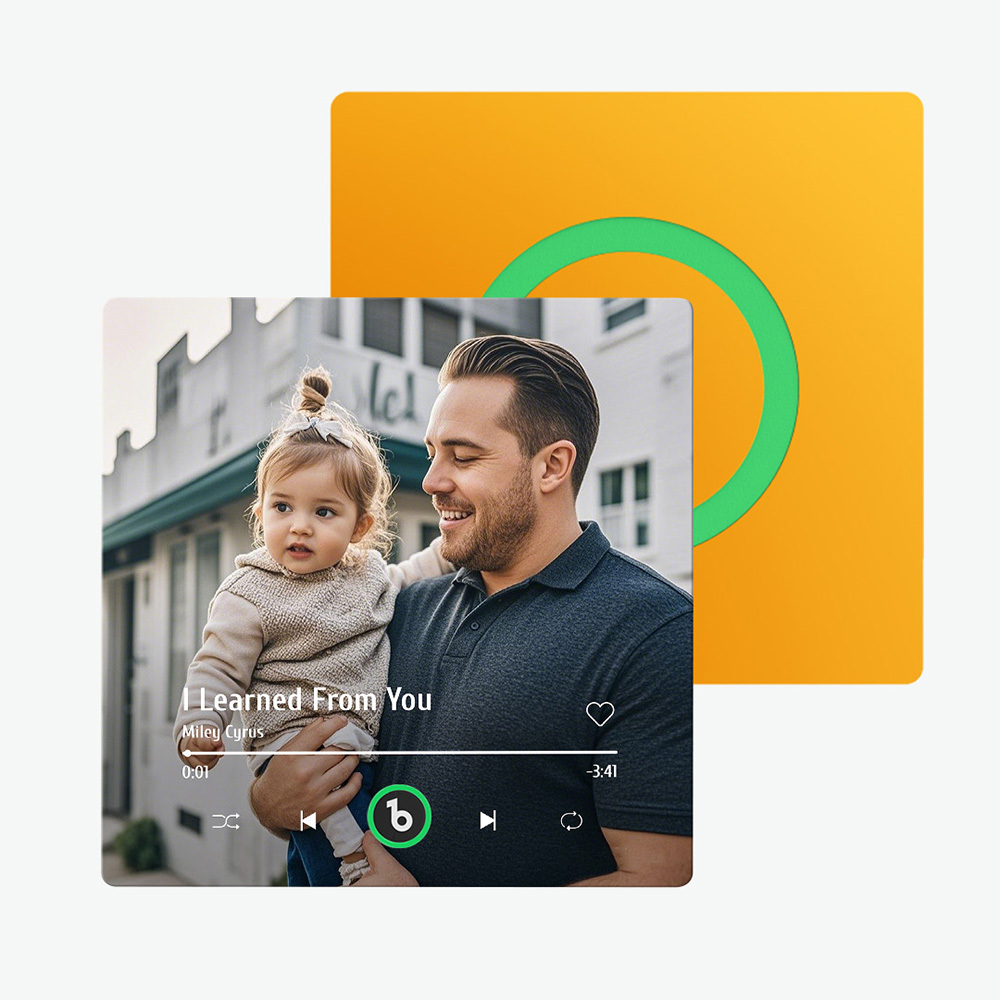 Magnete Da Frigorifero Con Musica Personalizzata Nuovo Aggiornamento 4.0 Cornice Colorata Album Magnete Da Frigorifero Adesivo Da Parete Musicale Con Foto Movimento Musicale Che Può Essere Riprodotto Regalo Per Papà - soufeelit