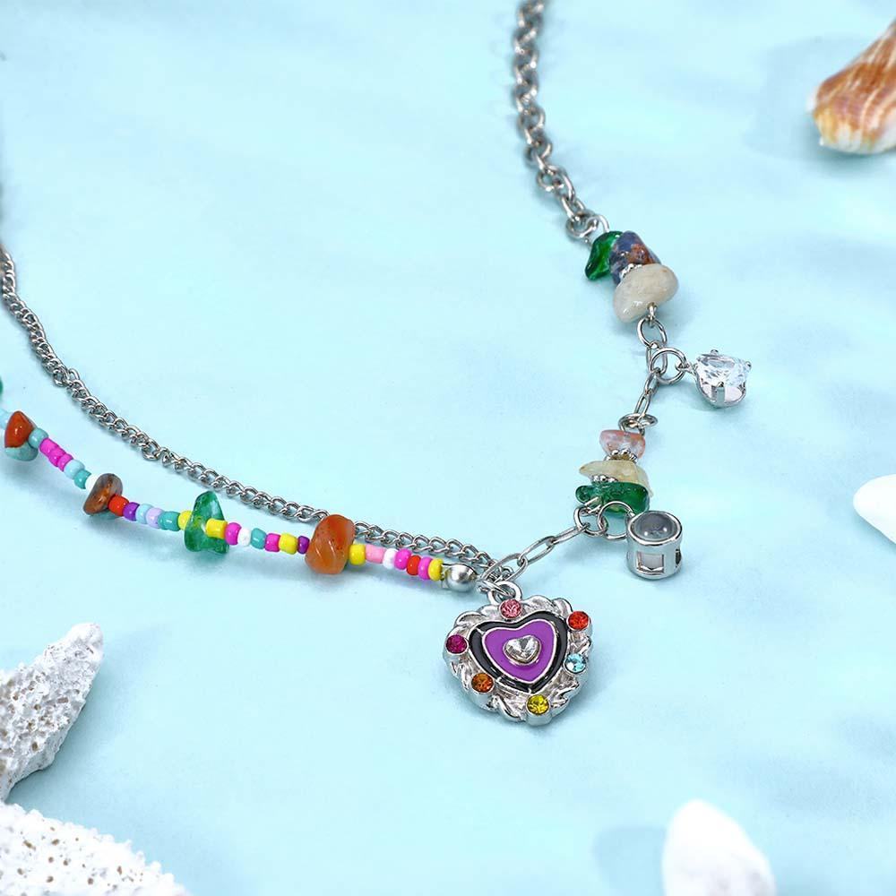 Collana Con Proiezione Personalizzata Regalo D'amore Colorato E Divertente Per Lei - soufeelit