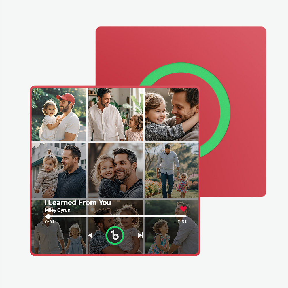 Magnete Da Frigorifero Con Musica Personalizzata E Foto Con Cornice Colorata Adesivo Fotografico Da Parete Con Musica Movimento Musicale Riproducibile Regalo Per Coppia Nuovo Aggiornamento 4.0 Regalo Per Papà - soufeelit