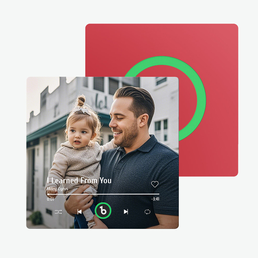 Magnete Da Frigorifero Con Musica Personalizzata Nuovo Aggiornamento 4.0 Cornice Colorata Album Magnete Da Frigorifero Adesivo Da Parete Musicale Con Foto Movimento Musicale Che Può Essere Riprodotto Regalo Per Papà - soufeelit