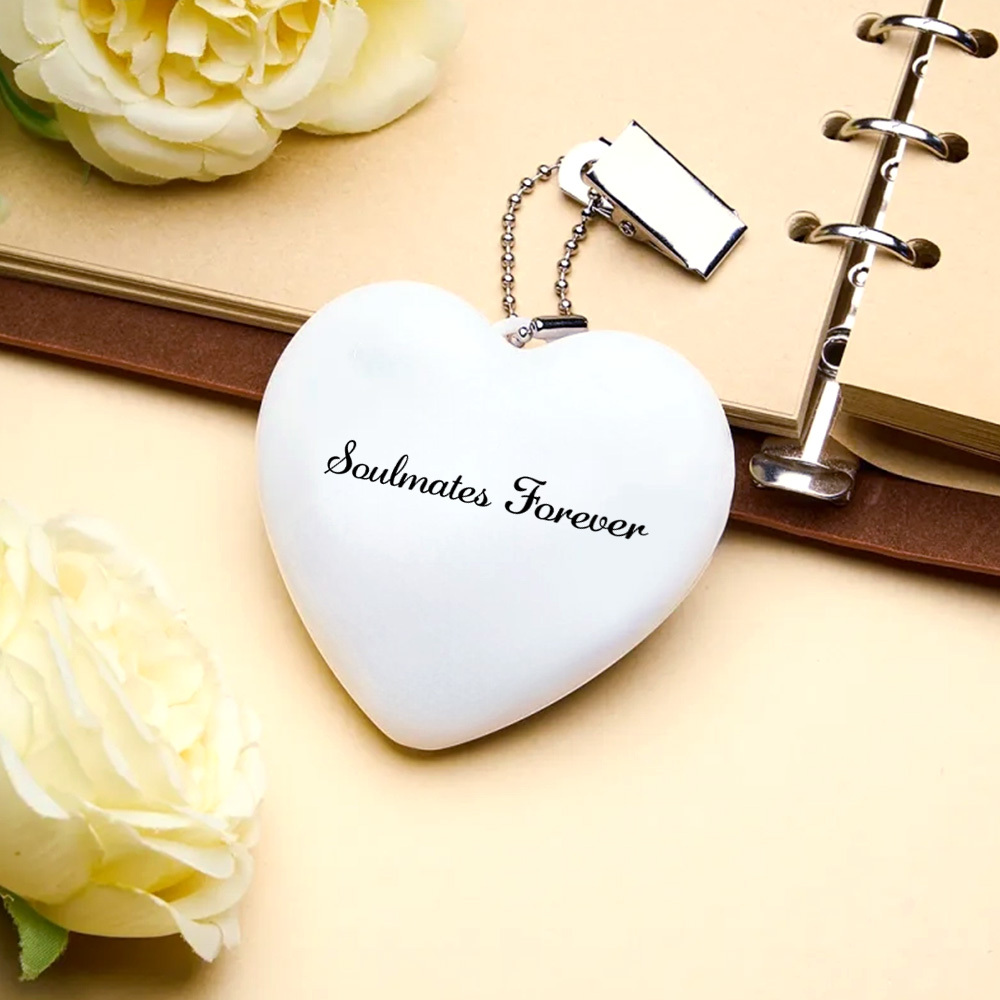 Borsa Personalizzata Con Luce, Portachiavi, Borsa A Forma Di Cuore, Led Per Lei - soufeelit