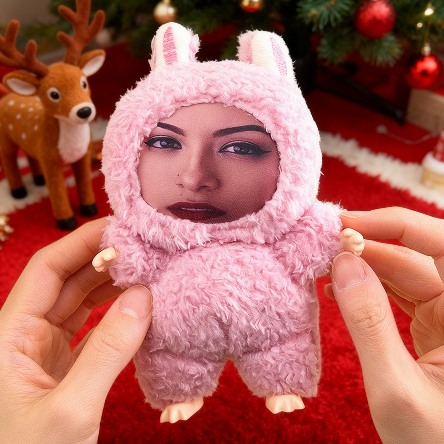 Portachiavi Con Foto Personalizzata, Bambola Fai Da Te, Peluche, Bambola Con Grande Viso, Ciondolo, Scherzo, Bambola, Amico