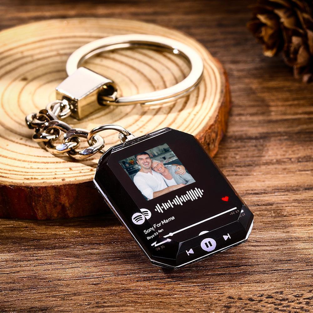 Portachiavi Con Codice Spotify Personalizzato Scansionabile Portachiavi Con Foto Portachiavi Spotify Con Incisione Personalizzata Portachiavi In cristallo Musicale - soufeelit
