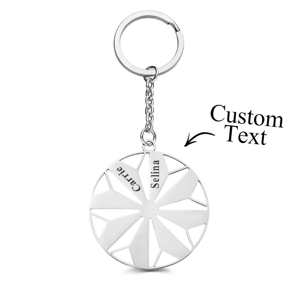 Portachiavi Con Nome Di Famiglia Personalizzato Con 1-8 Nomi Incisi Portachiavi Portachiavi Dell'amicizia Portachiavi Sorority - soufeelit