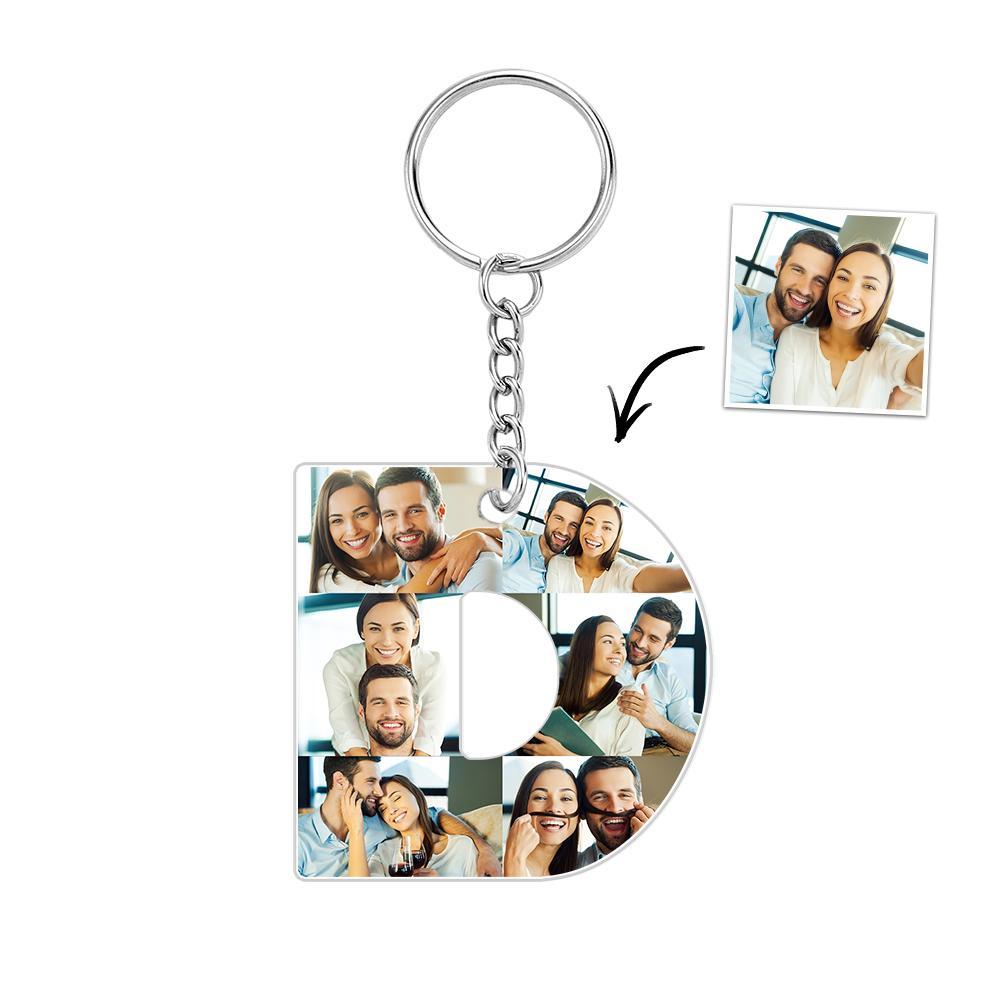 Portachiavi Personalizzato Con 26 Lettere, Portachiavi Con Ciondolo, Alfabeto, Portachiavi, Nome Iniziale, Immagini Personalizzate, Salva Bellissimi Ricordi - soufeelit