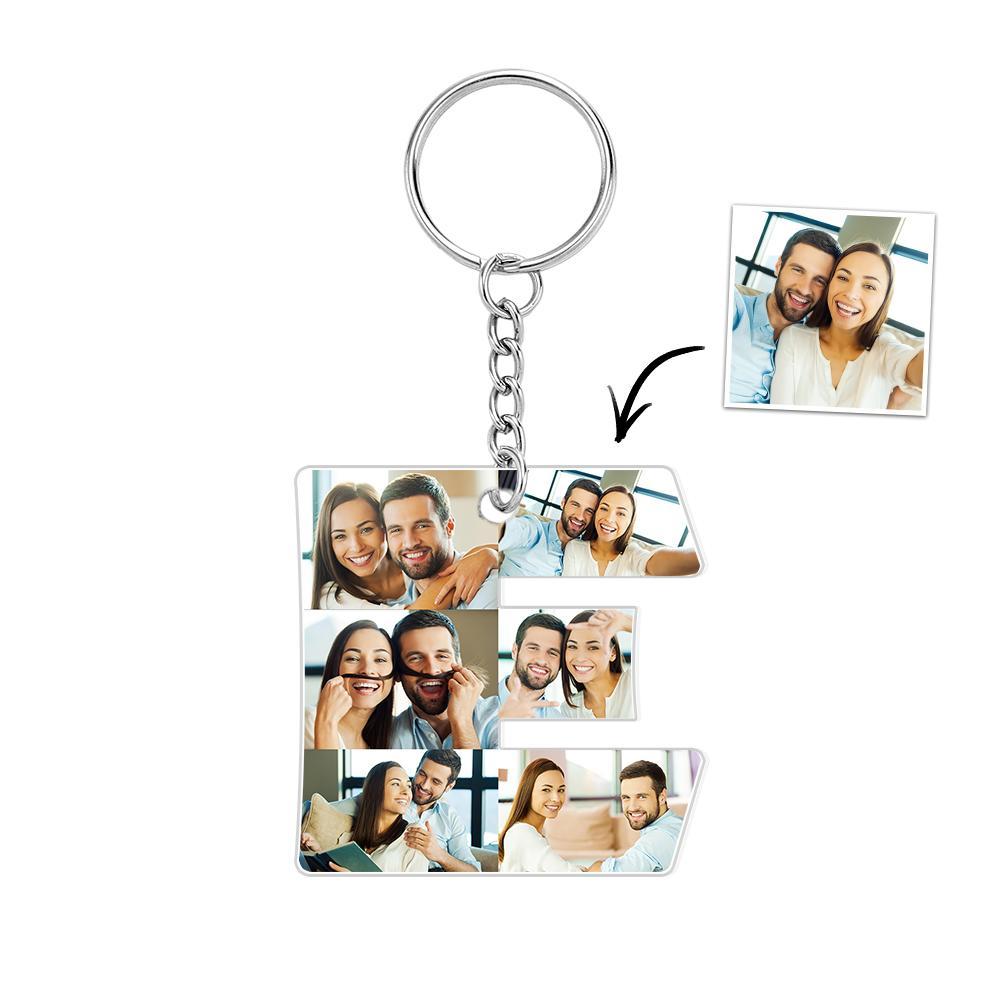 Portachiavi Personalizzato Con 26 Lettere, Portachiavi Con Ciondolo, Alfabeto, Portachiavi, Nome Iniziale, Immagini Personalizzate, Salva Bellissimi Ricordi - soufeelit